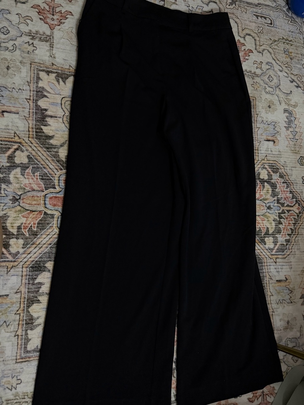 LOFT Black Wide-Leg Women's Pants - Sleek Work-to-Weekend Trousers